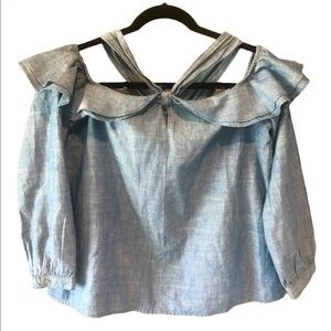 J. Crew cold shoulder top